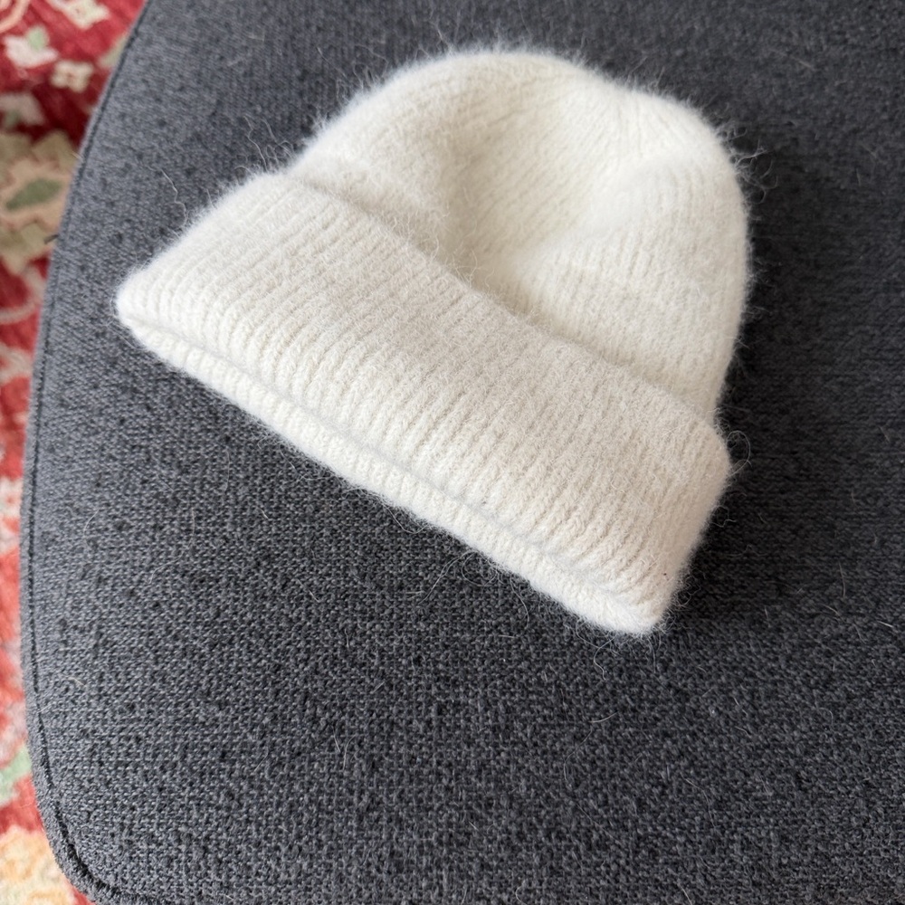 Micaela Greg Ivory Wool Blend Hat